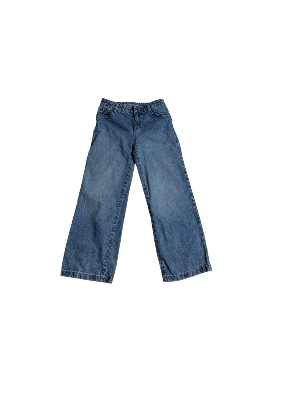 DAMAGED Cat & Jack Wide Leg Denim Jeans Girls Size 10 AS IS (READ)